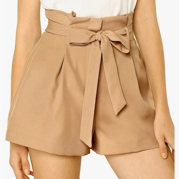 Allegra K Pants - High waisted bow tie shorts L